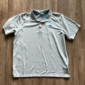 The North Face Men's Light Grey Horizon Short Sleeve Polo Size XL
